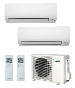 Daikin Multisplit 2x1: unidad interior, unidad exterior y mando