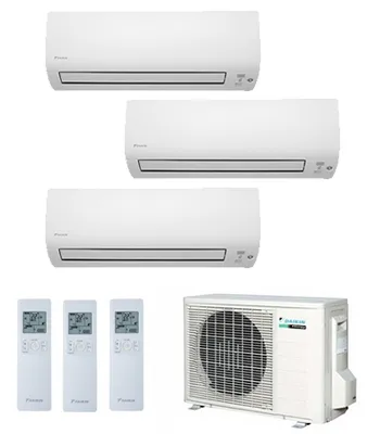 Daikin Multisplit 3x1: unidad interior, unidad exterior y mando