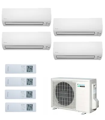 Daikin Multisplit 4x1: unidad interior, unidad exterior y mando