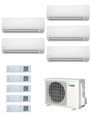 Daikin Multisplit 5x1: unidad interior, unidad exterior y mando