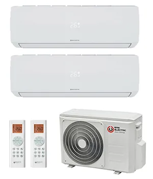 EAS Electric Multisplit 2x1 · ML: unidad interior, unidad exterior y mando