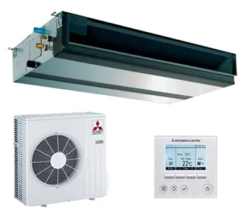 Mitsubishi Electric Serie PRO GPEZS: unidad interior, unidad exterior y mando